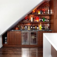 Tủ rượu gầm cầu thang 03